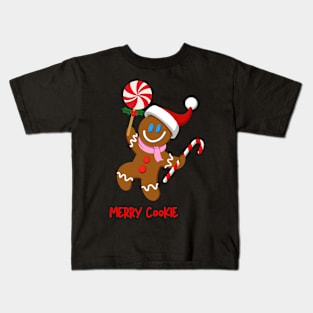 Merry Christmas Cookie Funny Cake Kids T-Shirt